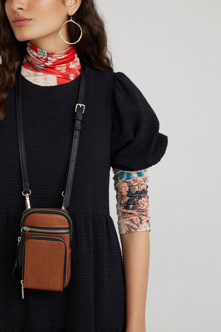 Monedero colgante efecto piel | Desigual