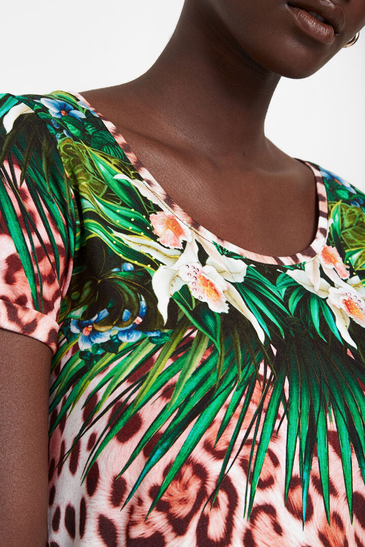 Camiseta multicolor animal print | Desigual