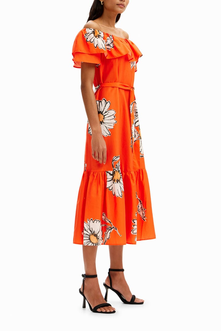 Daisy ruffle midi dress | Desigual