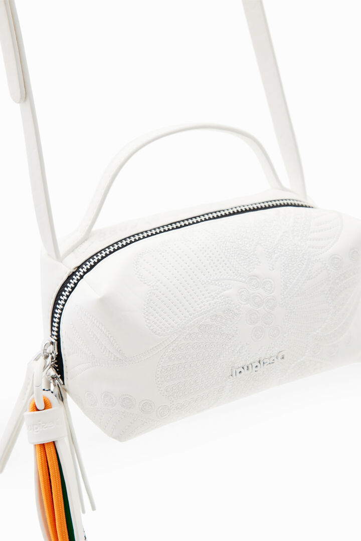 Mini crossbody bag with embroidered flowers | Desigual