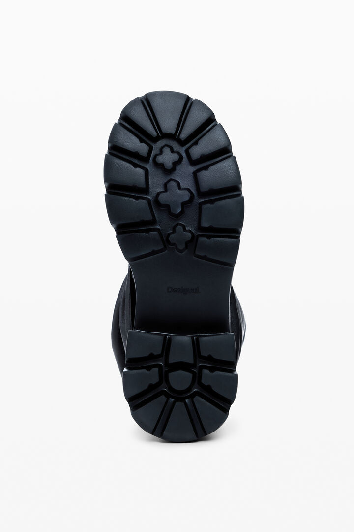 High leather boot | Desigual