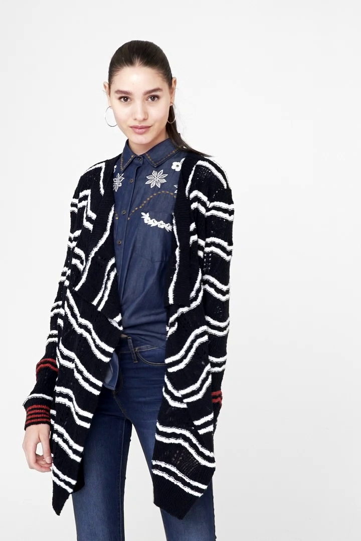 Navy Open Cardigan Cashel | Desigual