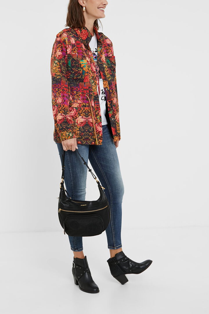 Straight floral parka | Desigual