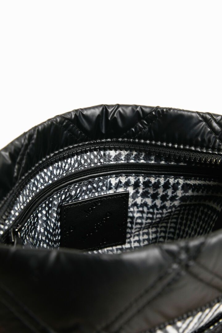 Bandolera pequeña patch pata de gallo | Desigual