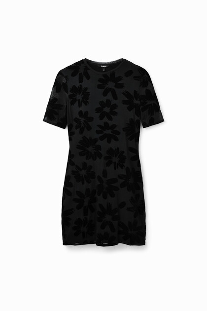 Short slim floral dress