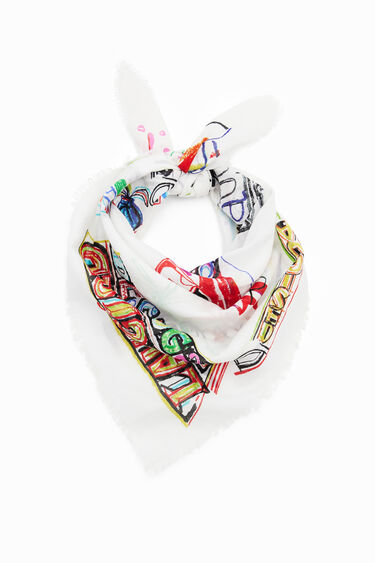 Illustration square scarf | Desigual