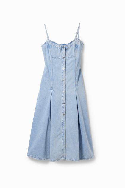 Midi-Jeanskleid Slim Maitrepierre
