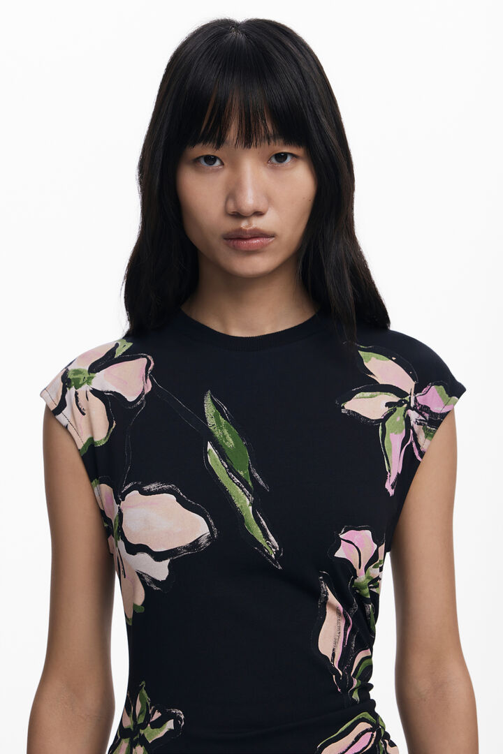 Abito asimmetrico a fiori | Desigual
