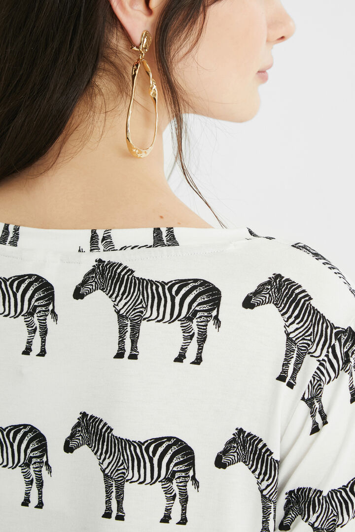 Kurzärmliges T-Shirt Zebras | Desigual