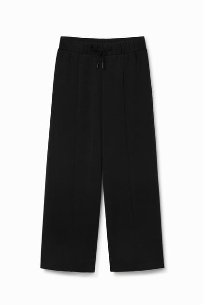 Soft-touch culotte trousers