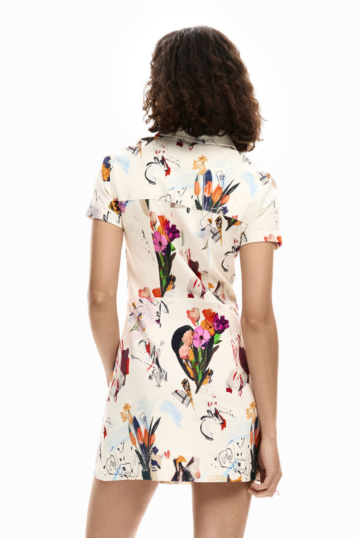 Krótka sukienka collage | Desigual