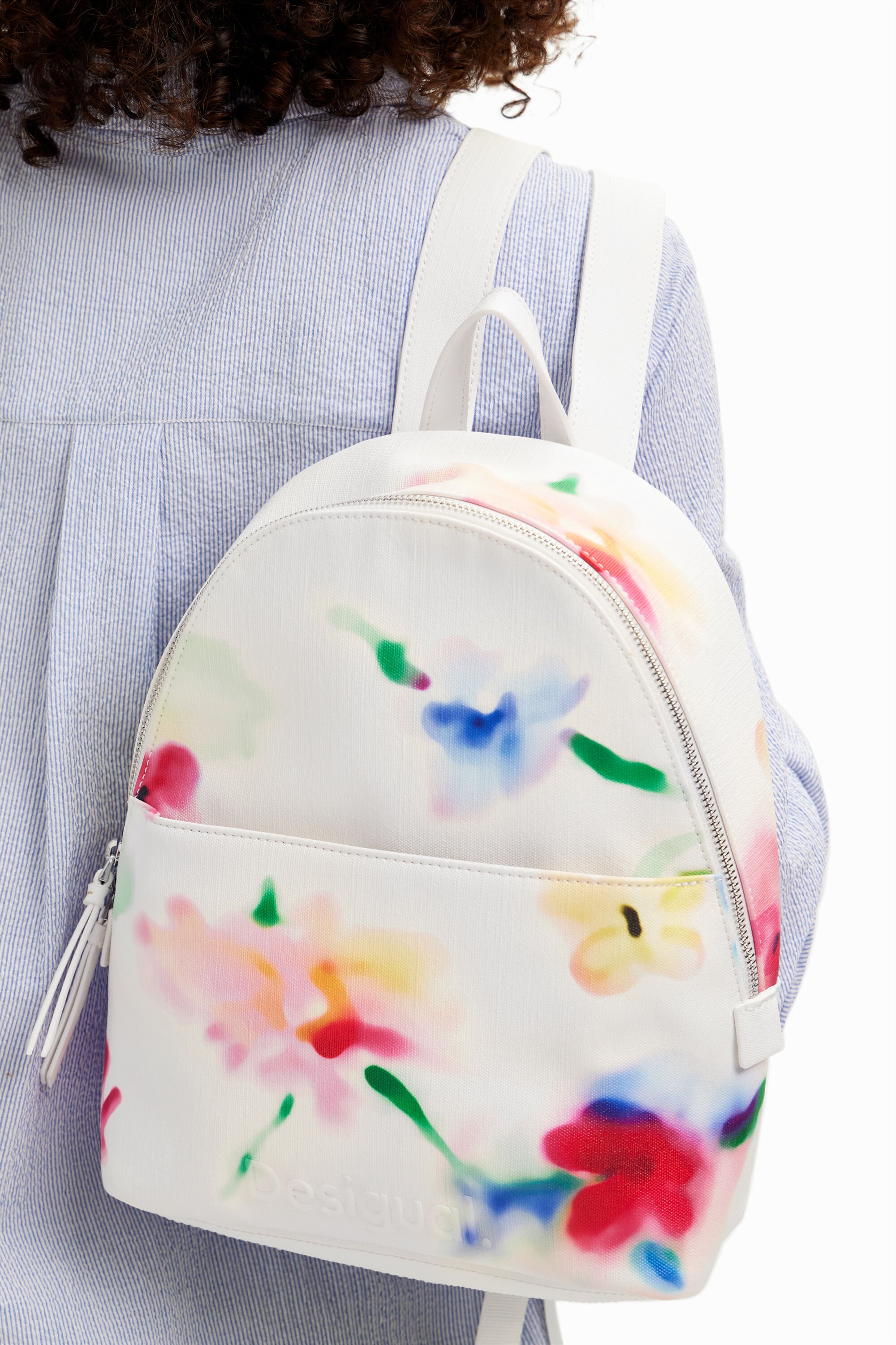 Mochila S flores de mujer I Desigual