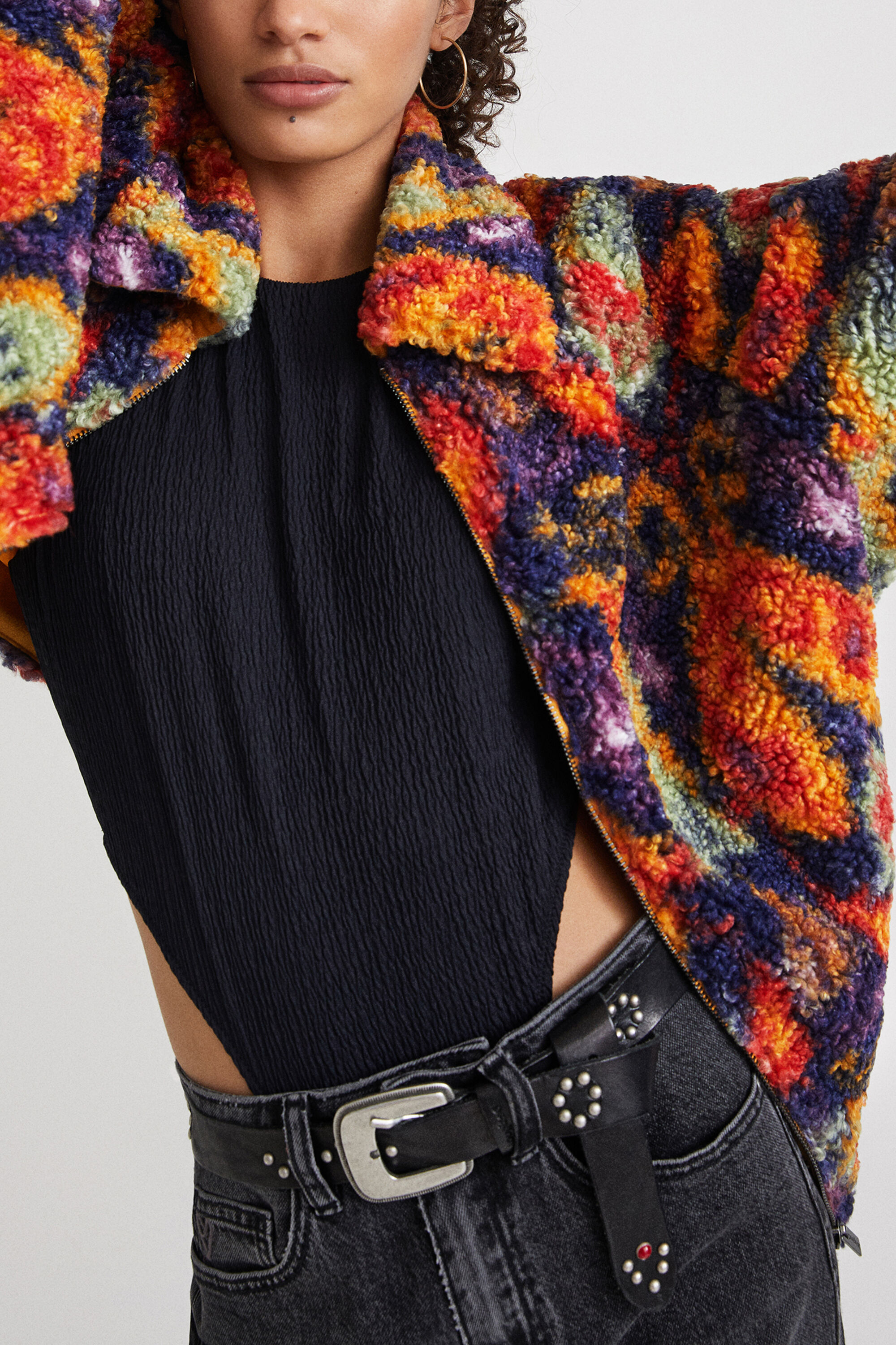 short fleece jacket