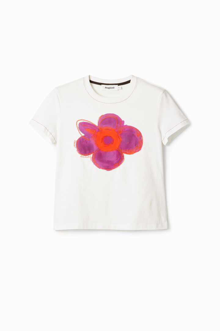 Flower illustration T-shirt | Desigual