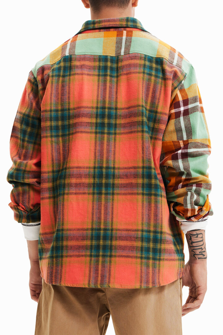 Oversize plaid shirt | Desigual