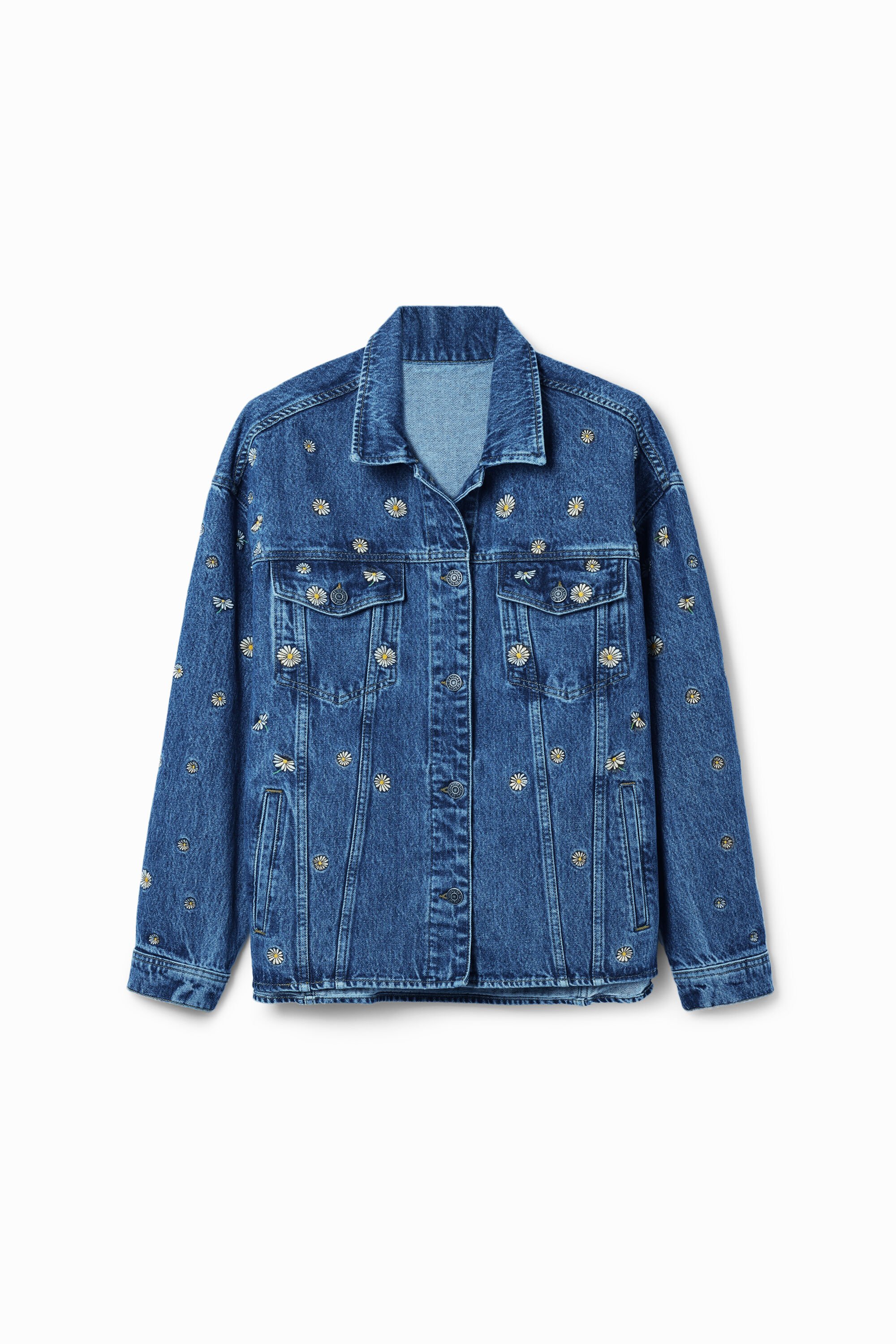 Sequin denim 2024 jacket h&m