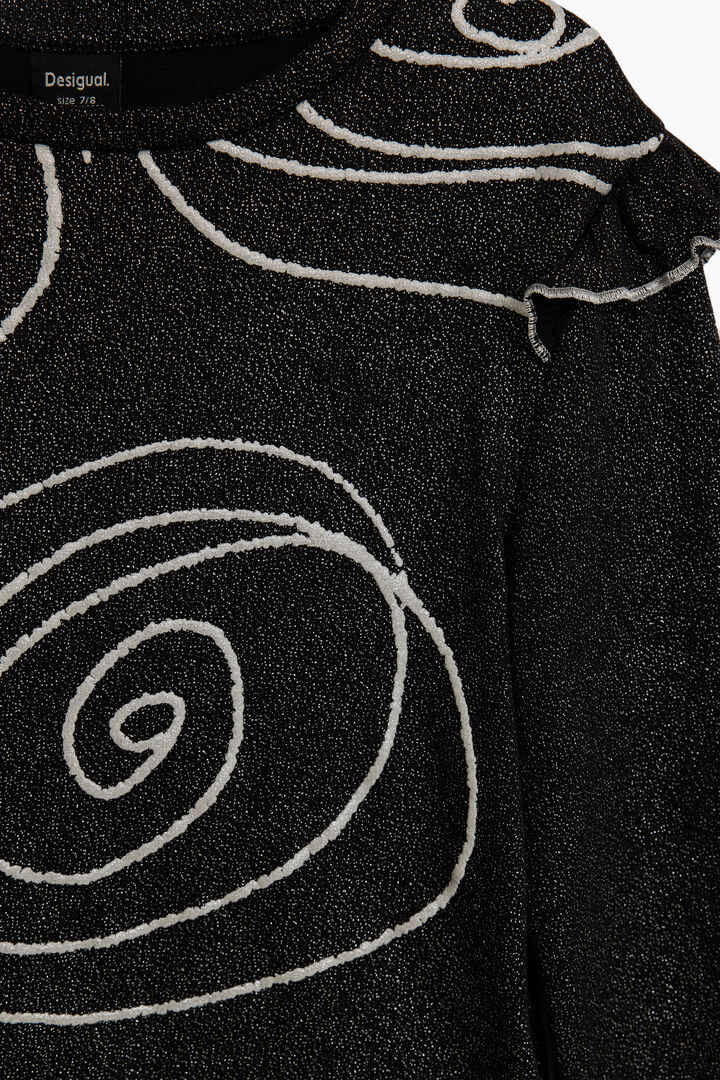 long sleeve t-shirt with spirals