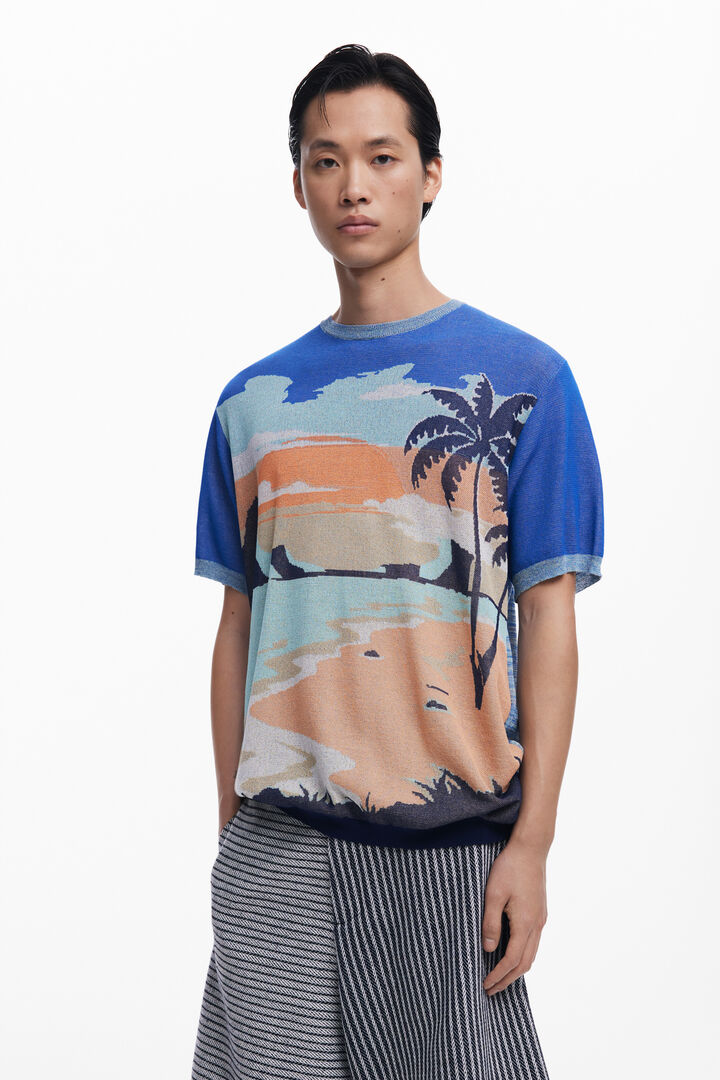Beach knit T-shirt