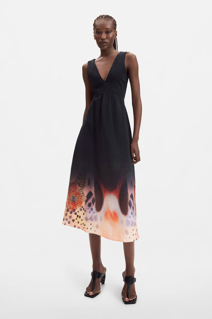 2-in-1 midi dress