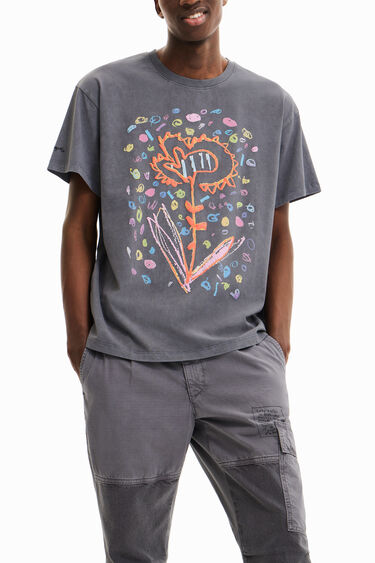 Camiseta oversize flor | Desigual