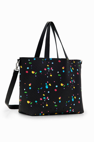 Obojestranska torba z motivom barvnih kapljic | Desigual