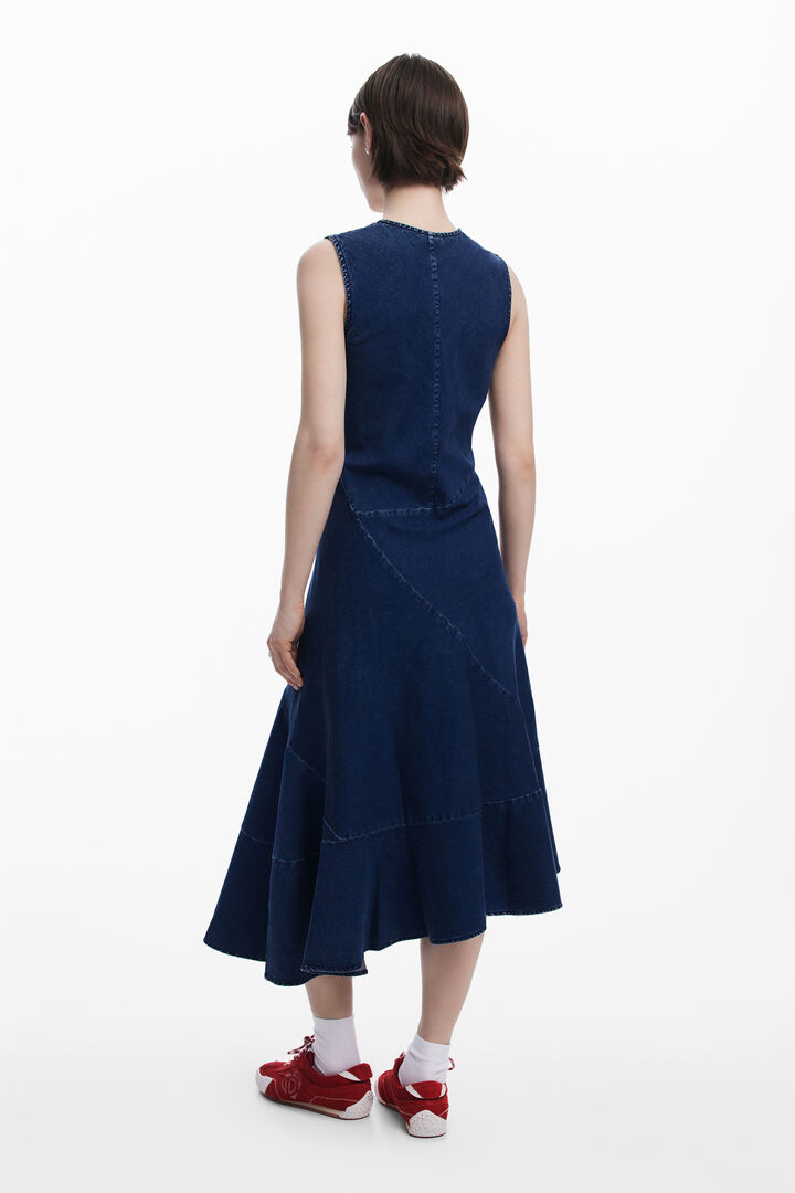 Vestido midi vaquero asimétrico | Desigual