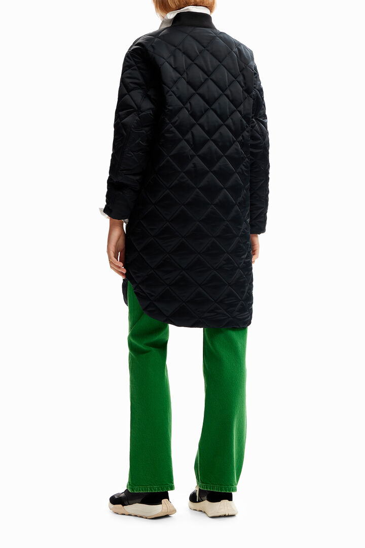 Long padded bomber jacket | Desigual