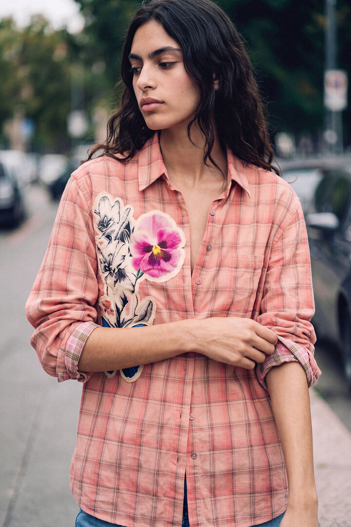 Plaid Flowers Shirt