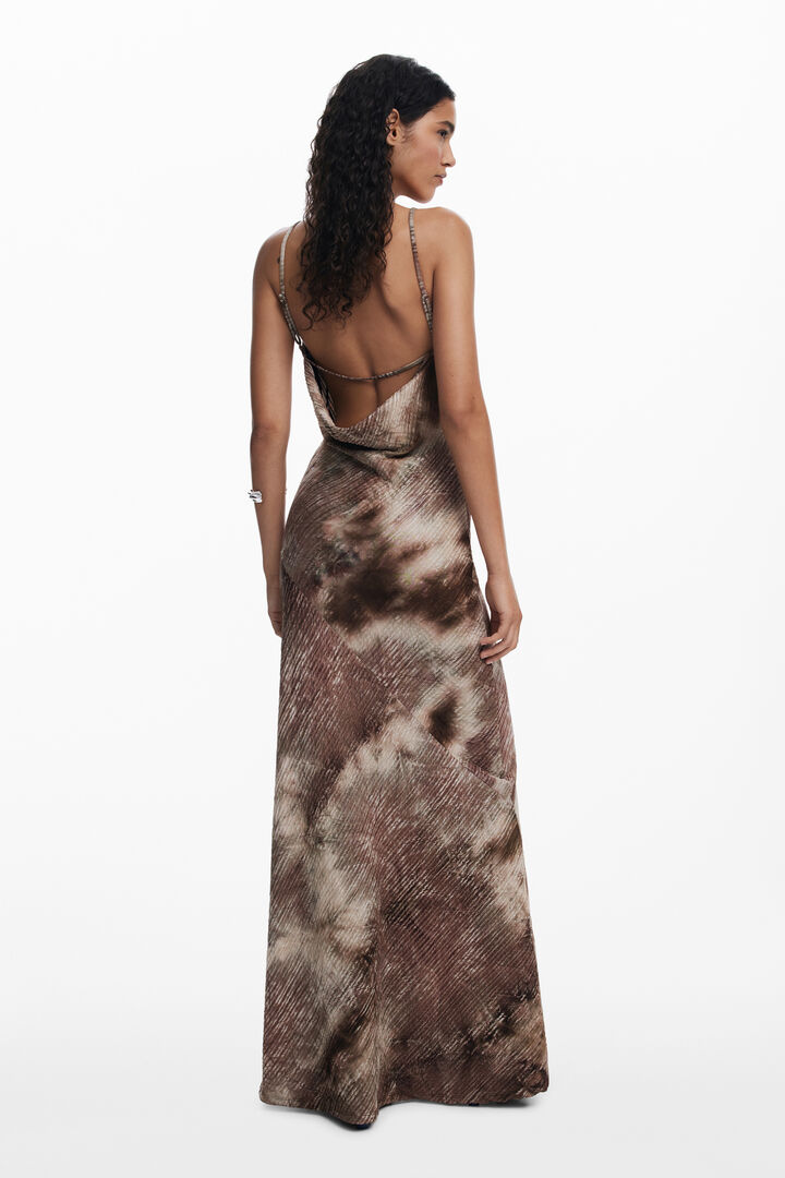Vestido largo tirantes degradado | Desigual