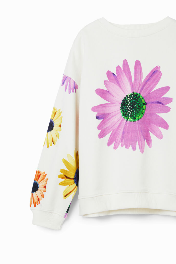 Sudadera oversize margaritas | Desigual