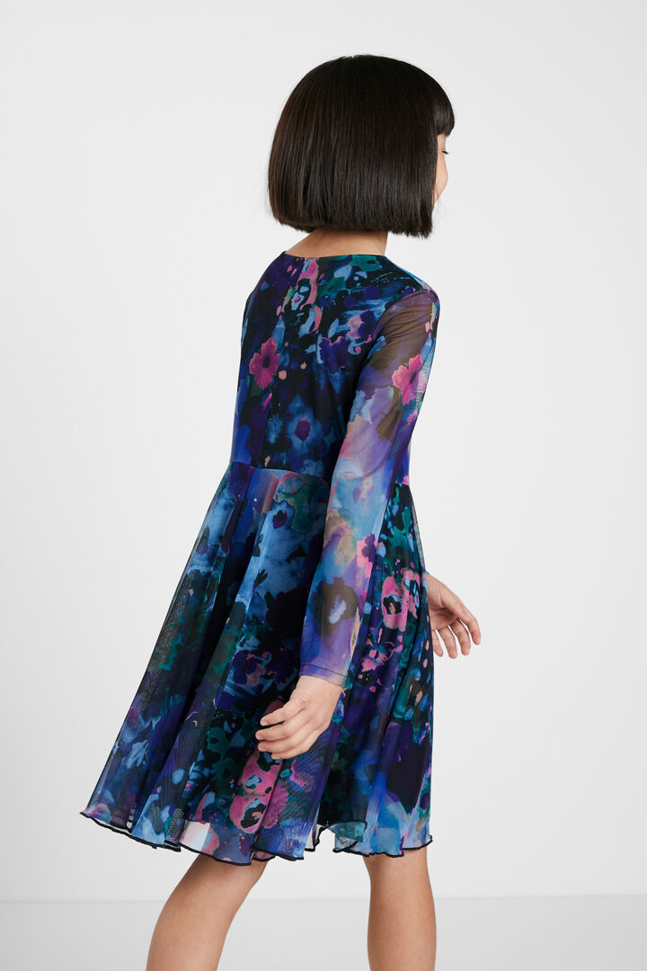 High-waist dress flowers | Desigual