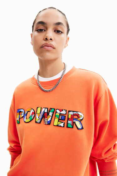 Sudadera parche "Power" | Desigual