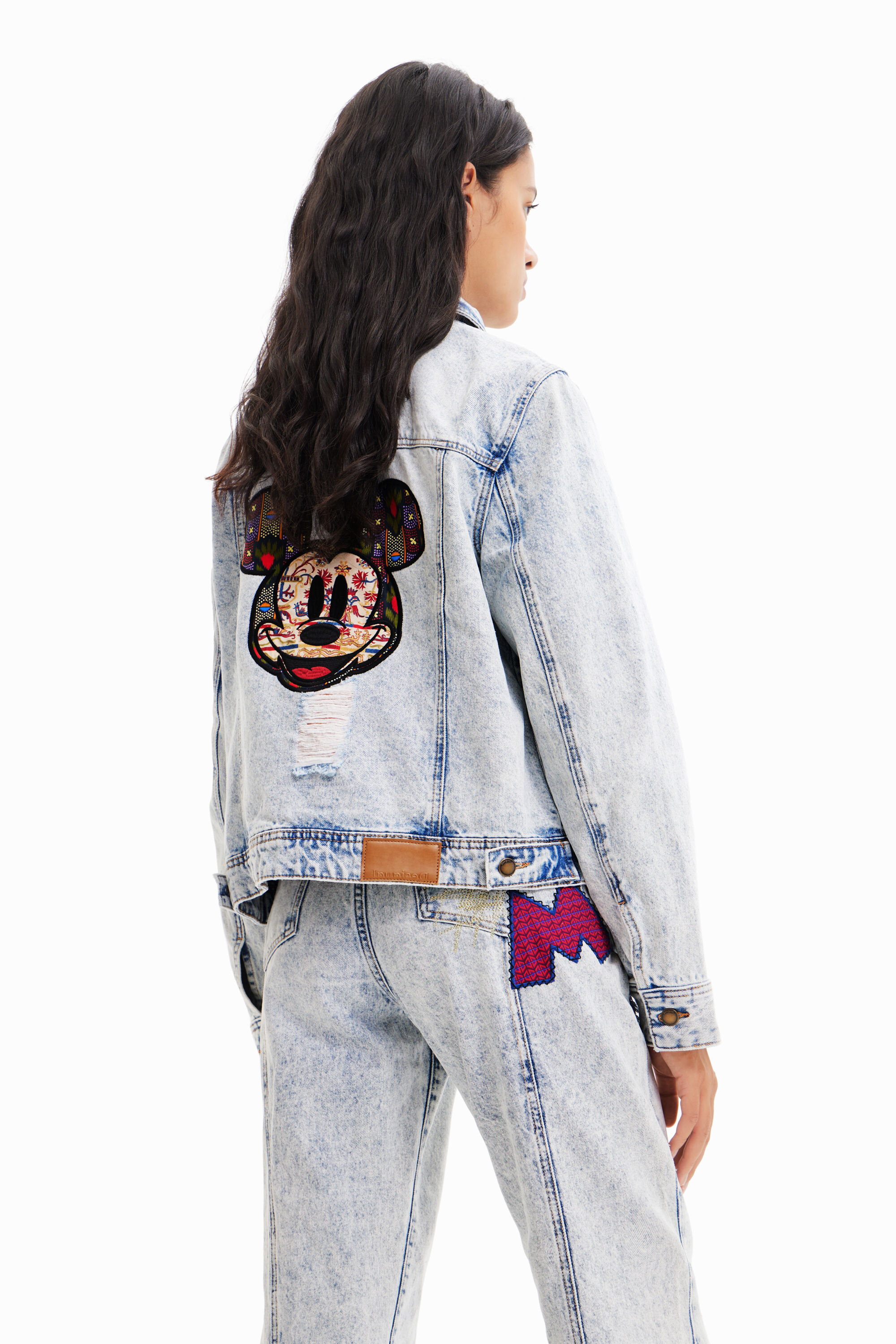 Disney s Mickey Mouse denim jacket Desigual