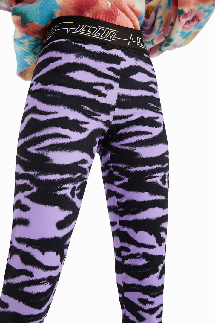 Animal print slim leggings | Desigual