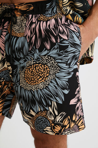 Floral print swim shorts | Desigual