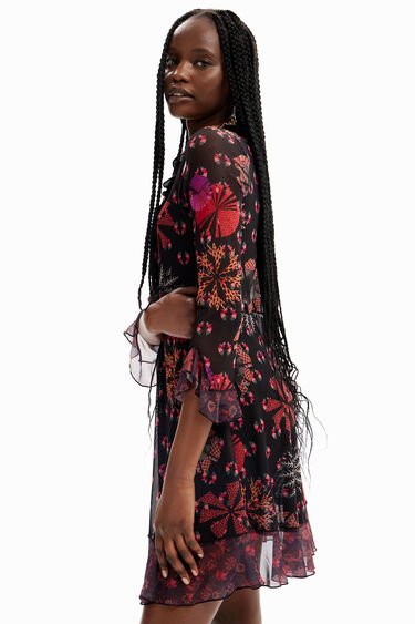 Vestido corto volantes | Desigual
