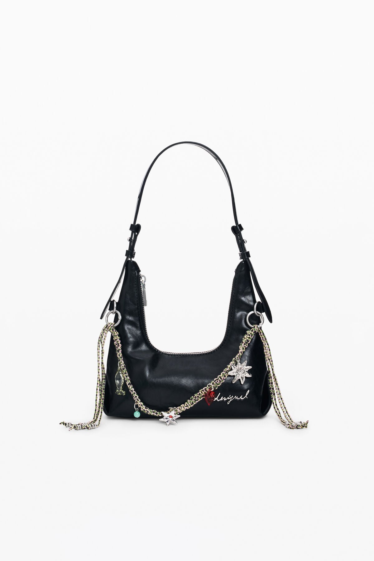 Mini charm bag black women