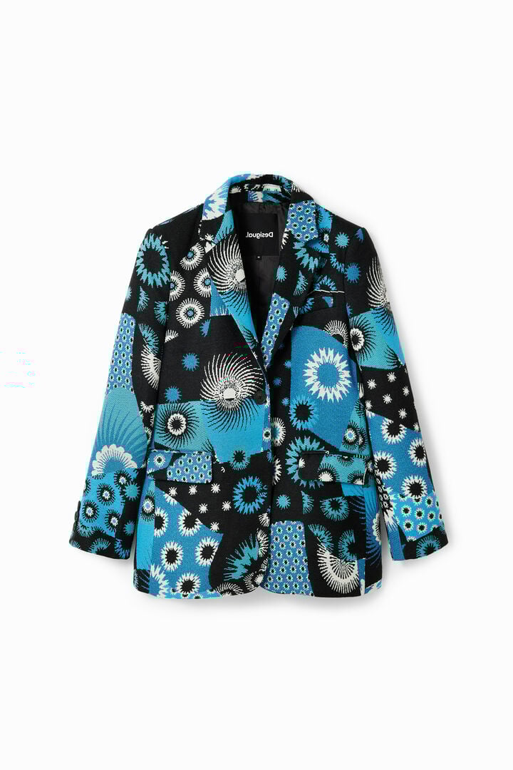 Patchwork jacquard blazer | Desigual