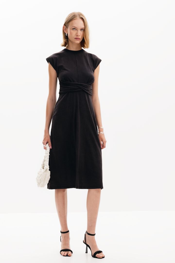 Vestido midi fruncido | Desigual