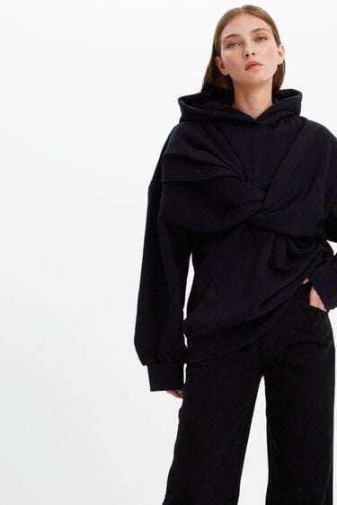 Maitrepierre knot hooded sweatshirt | Desigual