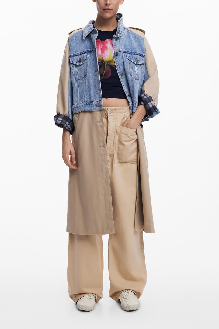 Hybrider Denim-Trenchcoat | Desigual