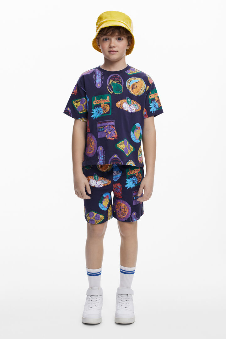 Camiseta sellos manga corta | Desigual