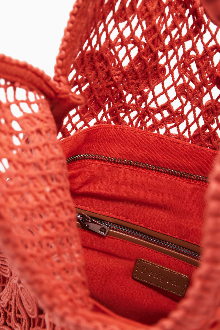 Medium crochet shoulder bag | Desigual