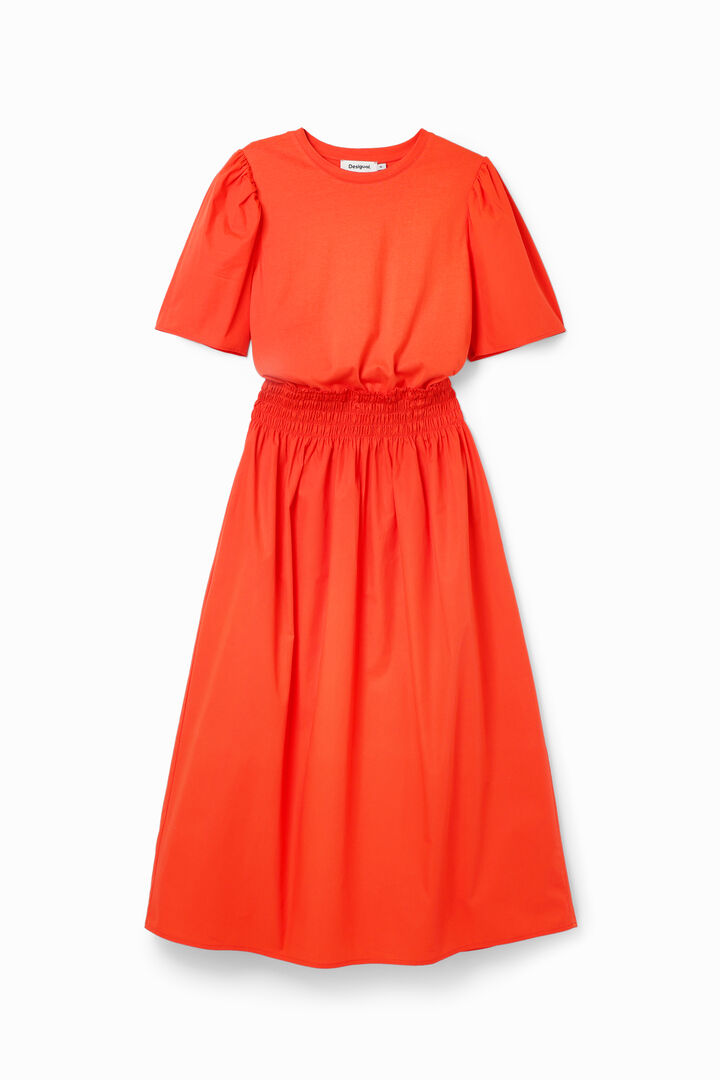 Plain combination midi dress | Desigual