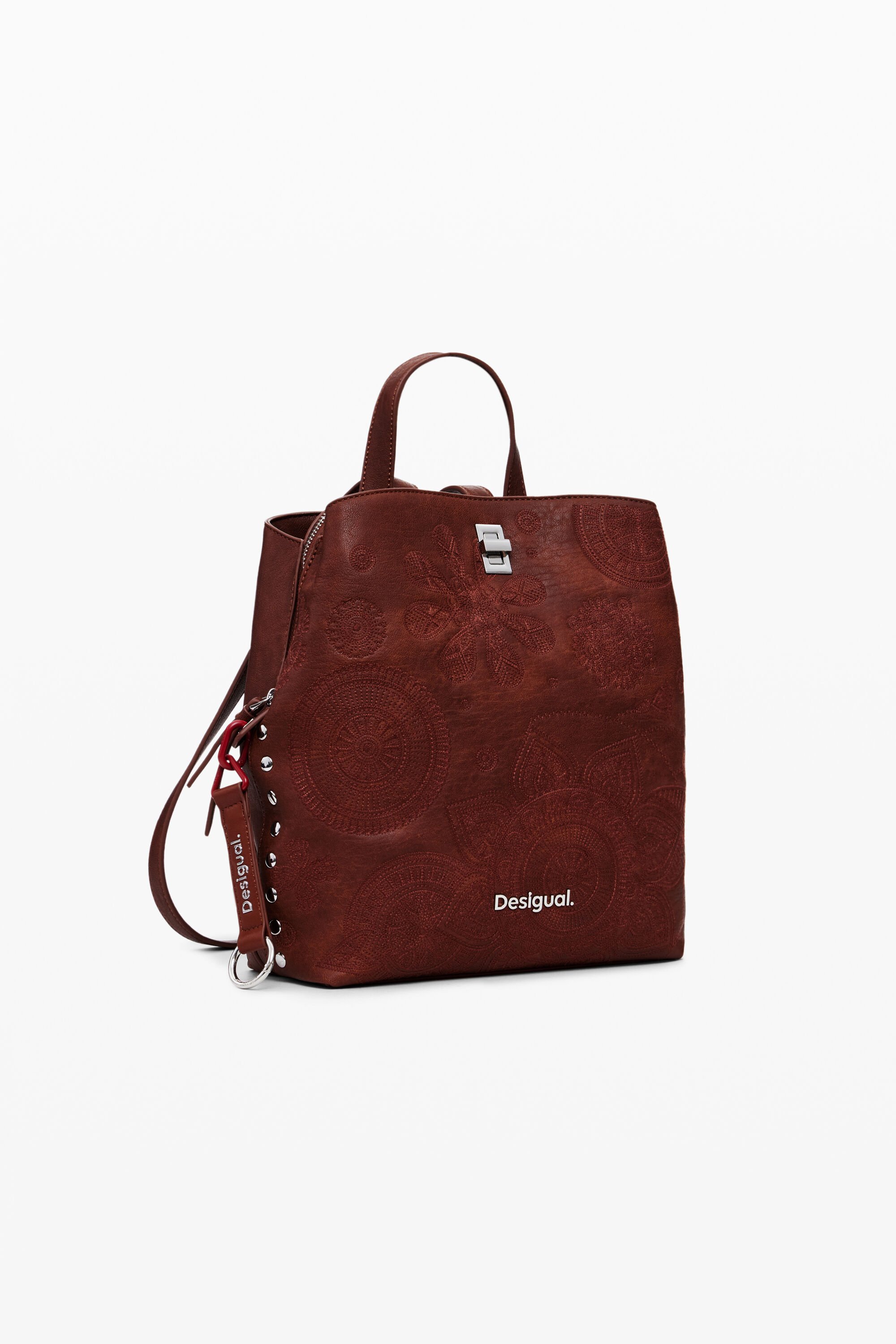 Mochila marron desigual top