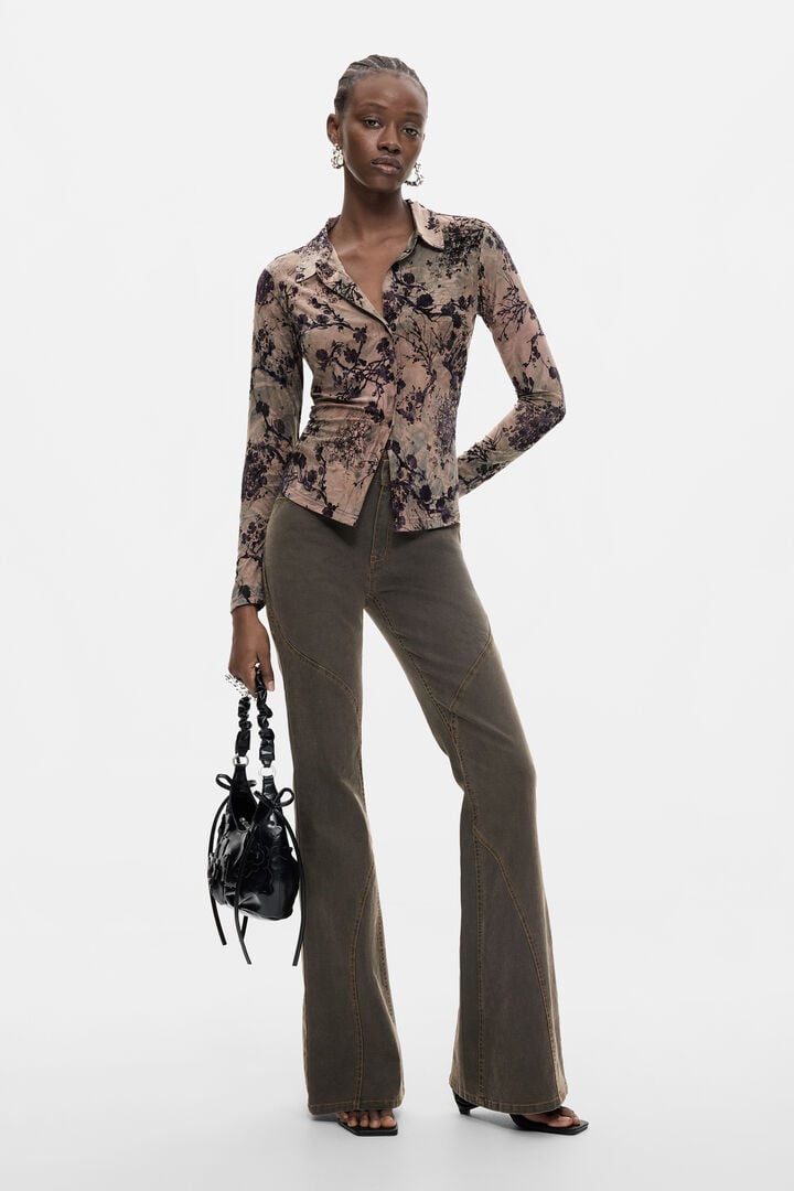 Chemise floqu&eacute;e
