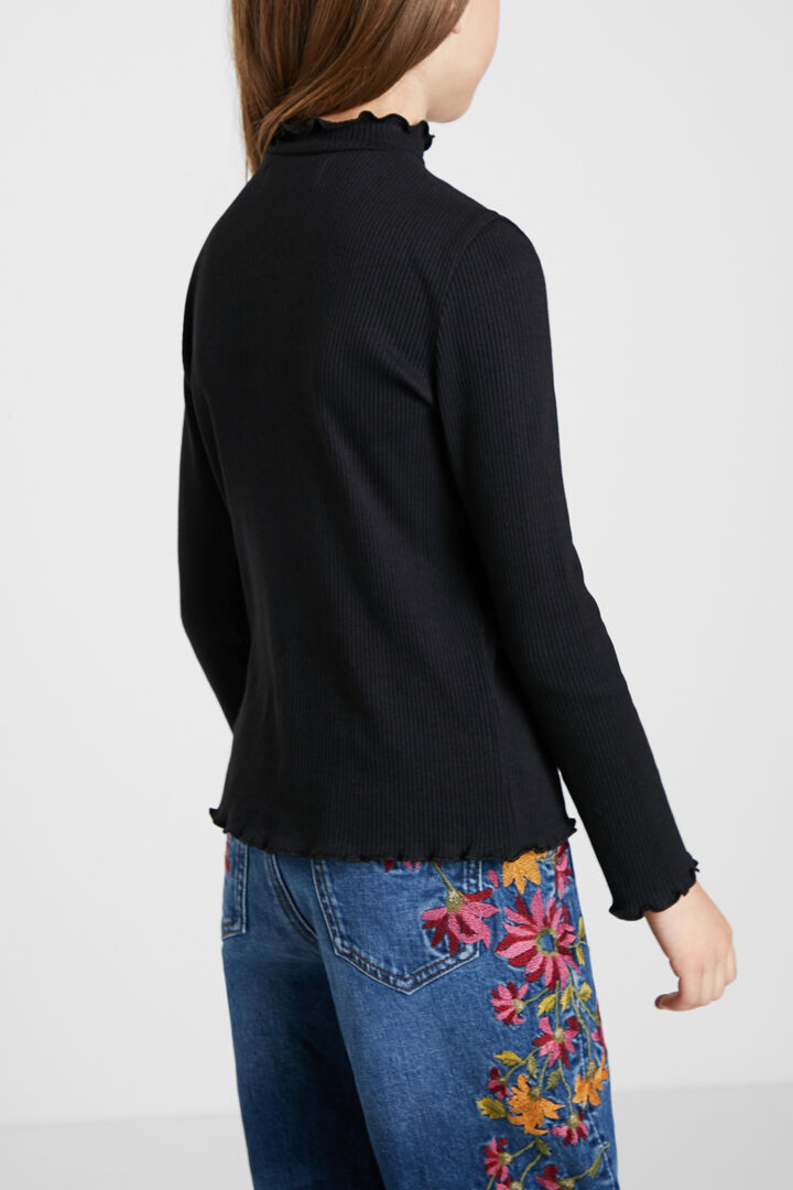 Ribbed T-shirt flowers | Desigual
