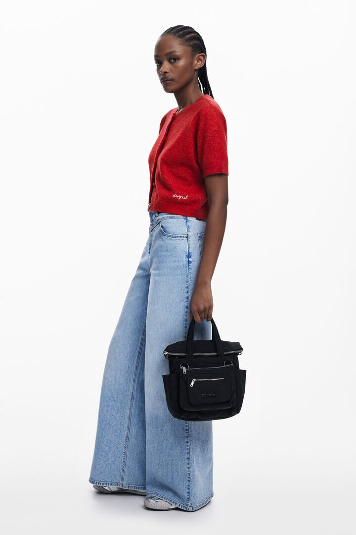 Multi-pocket nylon handbag | Desigual