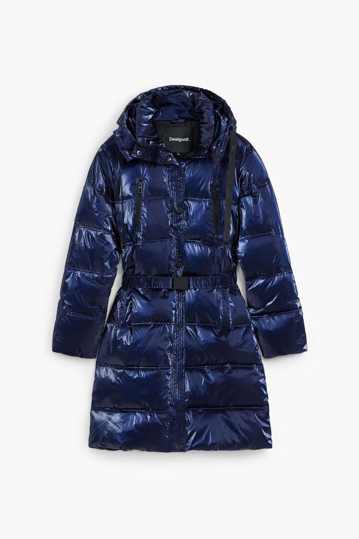 Manteau long matelassé irisé | Desigual