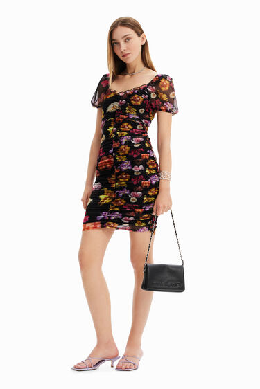 Kurzes Kleid Raffung M. Christian Lacroix | Desigual